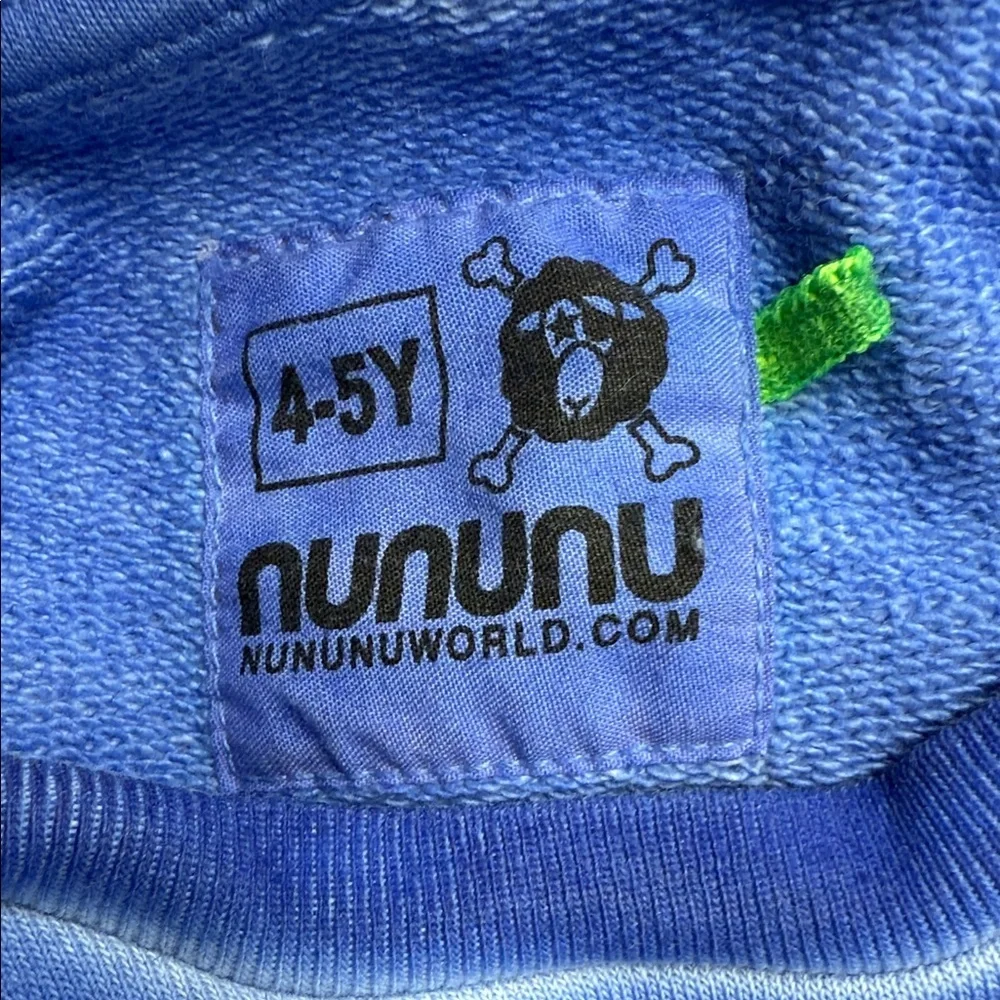 Nununu Kids Blue Short Sleeve Tee Size 4-5Y Boys